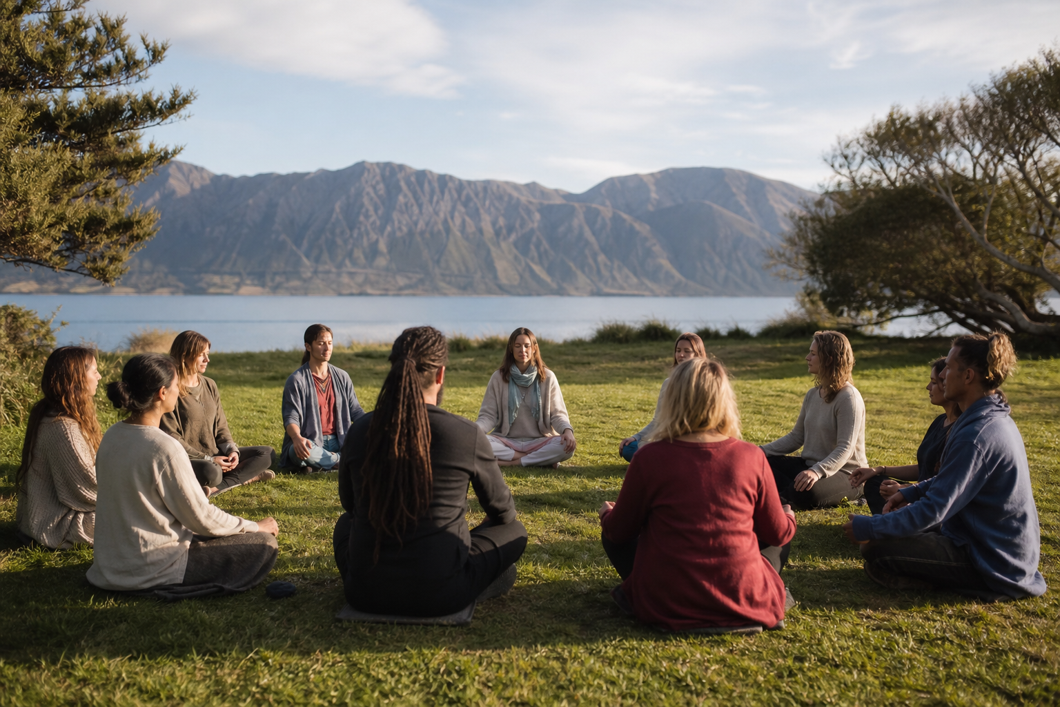 Community mindfulness gathering by Filteringghwrist